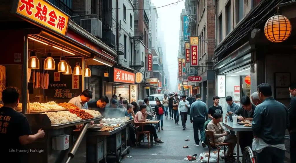 Chinatown Hawker Leftovers Consumption