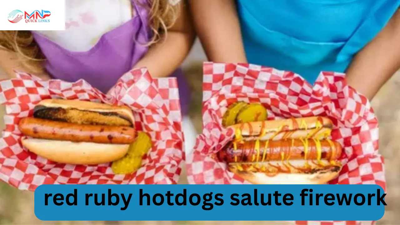 red ruby hotdogs salute firework